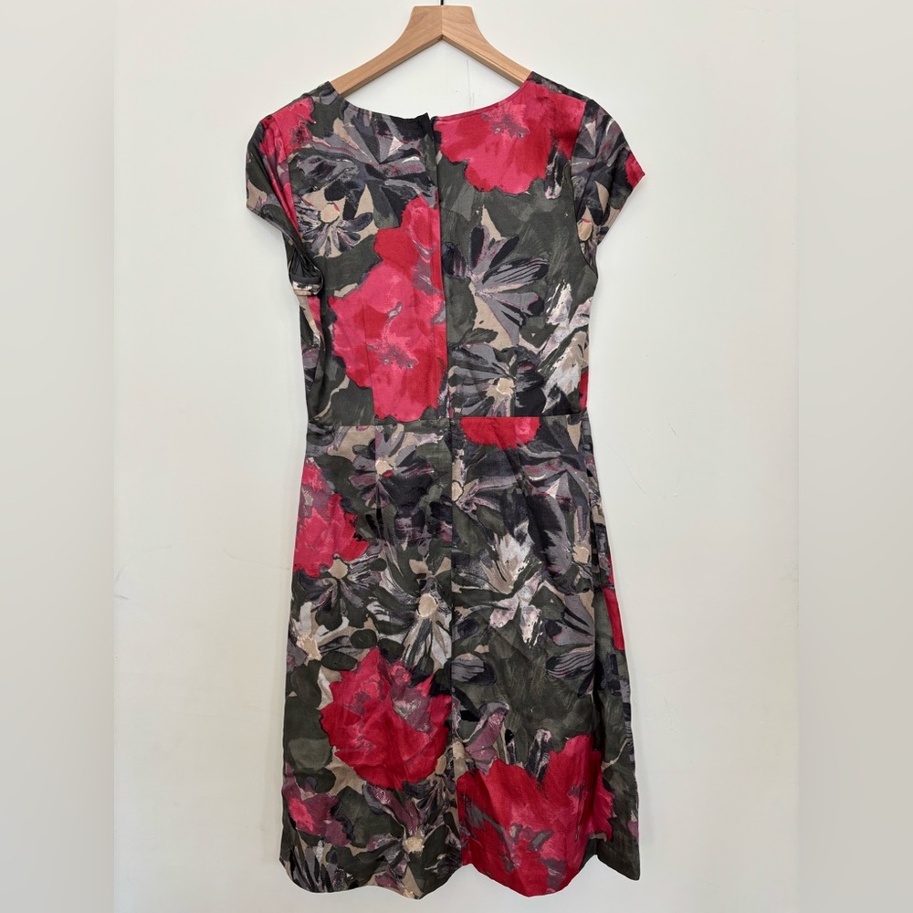 Banana Republic - Red and Green Floral Dress